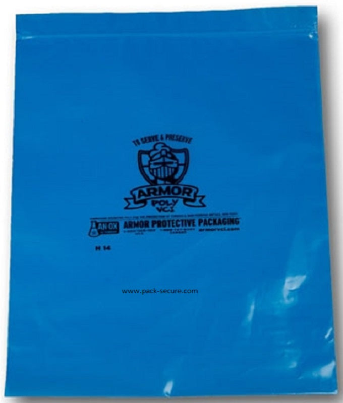 9 x 12 Zip Top VCI Poly Bag