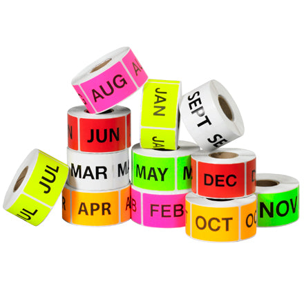 Months of the Year Label 2 x 3