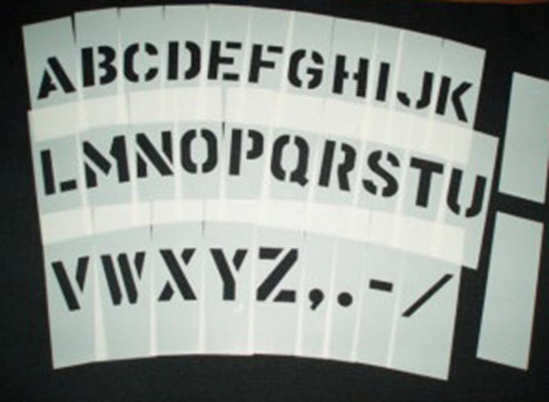 Magnetic Letter Stencil Set 1 inch
