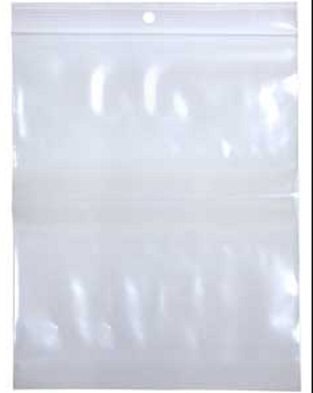 2Mil - 6 x 9 - Reclosable Bag Hang Hole