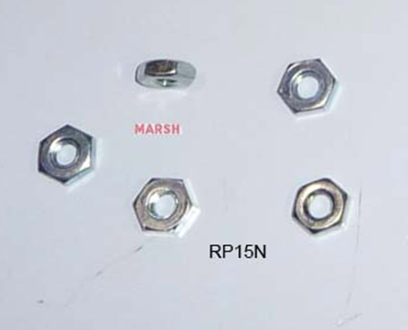 RP15N - HEX JAM NUT 10 - 32 - Qty 5