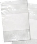 Reclosable White Block Bags