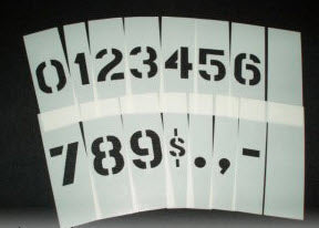 Stencil Number Sets
