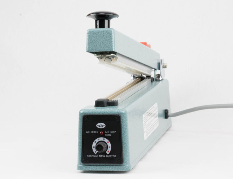 AIE Impulse Sealer with Blade Front View