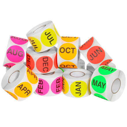 Months of the Year Label 2" Circle