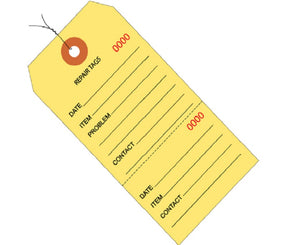 G26200W - Wired Yellow Repair Tags