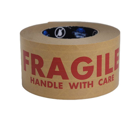 Fragile Printed Self Adhesive Reinforced Gum Tape GTHS48SARK-WT