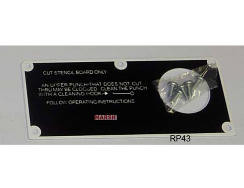 RP43 - Plate - Front Feed Cover