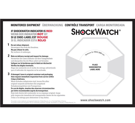 Multilingual ShockWatch Companion Labels 26106ML