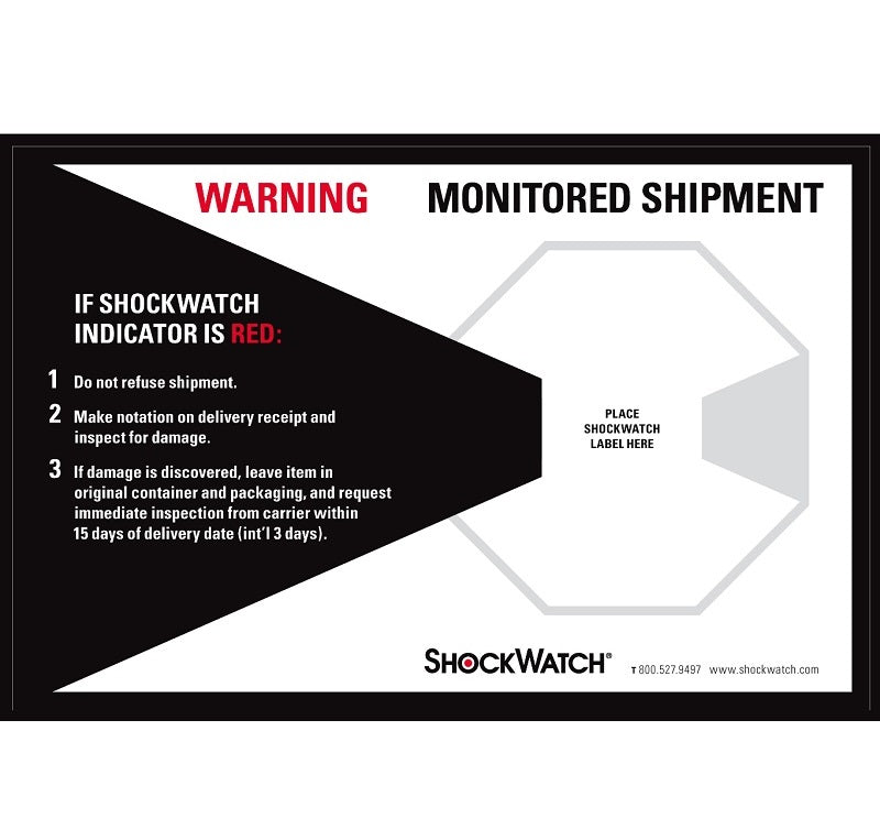 ShockWatch Companion Labels 26107